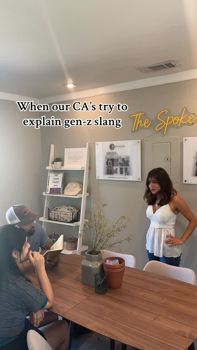 We love our CA’s, even if we don’t always know what they’re talking about 😳

Stop by The Spoke for a tour and chat with them! They’re always happy to help 🥰